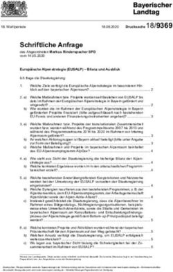 Schriftliche Anfrage des Abgeordneten Markus Rinderspacher SPD vom 14.05.2020 - Bayerischer Landtag