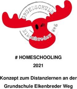 # HOMESCHOOLING 2021 Konzept zum Distanzlernen an der Grundschule Elkenbreder Weg
