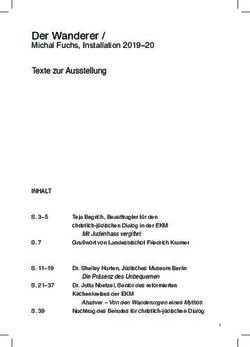 Der Wanderer / Michal Fuchs, Installation 2019 20 Texte zur Ausstellung - Reformierter Kirchenkreis