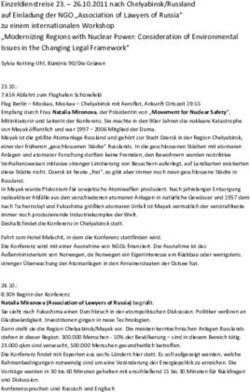 Einzeldienstreise 23 - 26.10.2011 nach Chelyabinsk/Russland auf Einladung der NGO "Association of Lawyers of Russia" zu einem internationalen ...