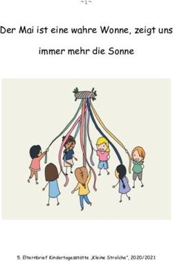 Der Mai ist eine wahre Wonne, zeigt uns immer mehr die Sonne 1 - Elternbrief Kindertagesst&auml;tte "Kleine Strolche", 2020/2021