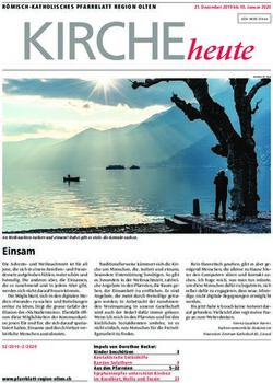KIRCHEheute - Pfarrblatt Region Olten