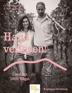 Hand verlesen! - Land der 1000 H&uuml;gel - Ein Reisebegleiter zu Wein & Genuss - mein.toubiz #infosystem