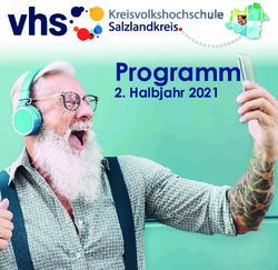 Programm 2. Halbjahr 2021 - KVHS Salzlandkreis