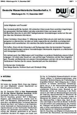 Deutsche Wasserhistorische Gesellschaft e. V. Mitteilungen Nr. 11, Dezember 2007