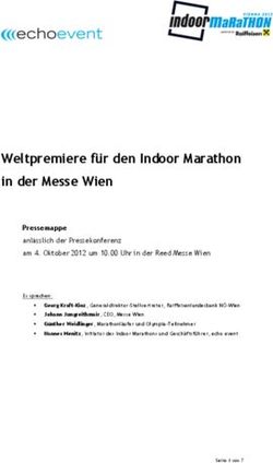 Weltpremiere für den Indoor Marathon in der Messe Wien