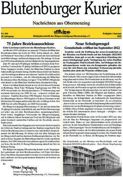 Blutenburger Kurier Nachrichten aus Obermenzing