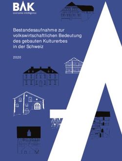 Bestandesaufnahme zur volkswirtschaftlichen Bedeutung des gebauten Kulturerbes in der Schweiz 2020