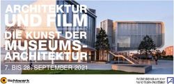 UND FILM MUSEUMS-ARCHITEKTUR 7. BIS 28. SEPTEMBER 2021 - Lichtwerk