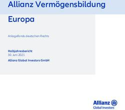 Allianz Vermögensbildung Europa - Anlagefonds deutschen Rechts Halbjahresbericht 30. Juni 2021 Allianz Global Investors GmbH