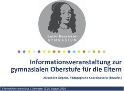 Informationsveranstaltung zur gymnasialen Oberstufe für die Eltern - Alexandra Gogolin, Pädagogische Koordinatorin (beauftr.) - Luise ...