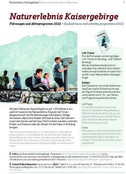 Naturerlebnis Kaisergebirge - F&uuml;hrungen und Aktivprogramm 2022 - Guided tours and activity programme 2022 - deskline.net