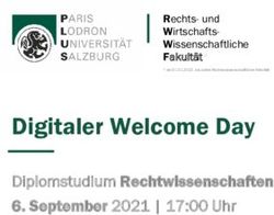 Digitaler Welcome Day - Diplomstudium Rechtwissenschaften 6. September 2021 | 17:00 Uhr - Uni Salzburg