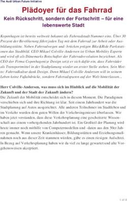 Plädoyer für das Fahrrad - Kein Rückschritt, sondern der Fortschritt - für eine lebenswerte Stadt