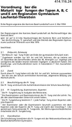 Verordnung &uuml;ber die Maturit&auml;tspr&uuml;fungen der Typen A, B, C und E am Regionalen Gymnasium Laufental-Thierstein