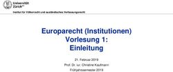 Europarecht (Institutionen) Vorlesung 1: Einleitung - Februar 2019 Prof. Dr. iur. Christine Kaufmann Frühjahrssemester 2019 - Institut ...