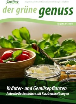 Kr&auml;uter- und Gem&uuml;sepflanzen - Aktuelle Bestandsliste mit Kurzbeschreibungen - Ausgabe 2017/2018 - G&auml;rtnerei Sandner