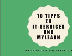10 TIPPS WELCOME DAYS SEPTEMBER 2021