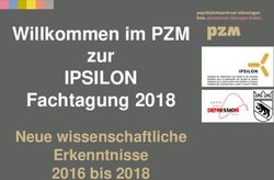IPSILON Willkommen im PZM zur Fachtagung 2018 - Neue wissenschaftliche Erkenntnisse 2016 bis 2018