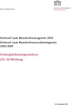 Untergliederungsanalyse UG 30-Bildung - Entwurf zum Bundesfinanzgesetz 2022 Entwurf zum Bundesfinanzrahmengesetz 2022-2025 - Parlament