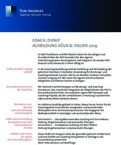 COACH, DVNLP AUSBILDUNG K&Ouml;LN & ITALIEN 2019 - Tom Andreas