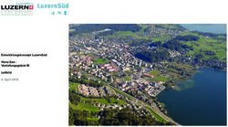 Entwicklungskonzept LuzernS&uuml;d Horw See - Vertiefungsgebiet III Leitbild 4. April 2018 - Gemeinde Horw
