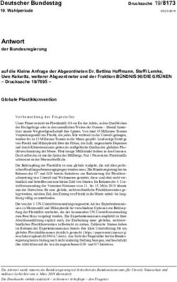 Antwort der Bundesregierung - Deutscher Bundestag