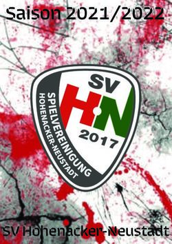 Saison 2021/2022 - SV Hohenacker-Neustadt