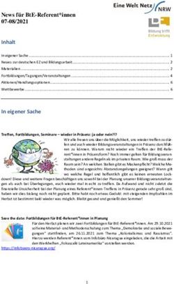 INHALT NEWS F&Uuml;R BTE-REFERENT*INNEN 07-08/2021