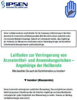 WICHTIGE INFORMATIONEN ZUR RISIKOMINIMIERUNG F&Uuml;R MEDIZINISCHES FACHPERSONAL - BFARM