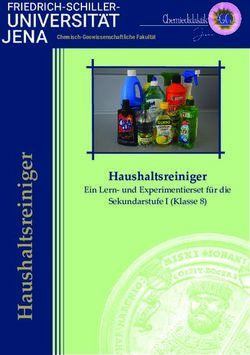 Haushaltsreiniger Ein Lern- und Experimentierset für die Sekundarstufe I (Klasse 8) - Chemisch-Geowissenschaftliche Fakultät