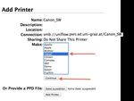 Manuelle Einrichtung der Canon Multifunktionsdrucker für MacOS
