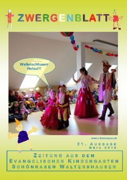 ZEITUNG AUS DEM EVANGELISCHEN KINDERGARTEN - Evangelische Kindertagesst&auml;tte Sch&ouml;nrasen