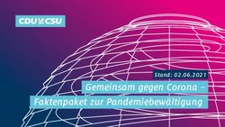 Gemeinsam gegen Corona - Faktenpaket zur Pandemiebewältigung - Stand: 02.06.2021 - Marc Henrichmann