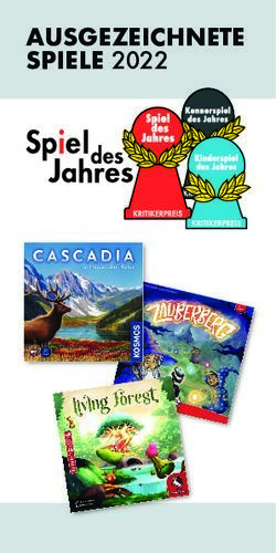 AUSGEZEICHNETE SPIELE 2022