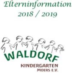 Elterninformation 2018 / 2019 - Waldorfkindergarten Moers