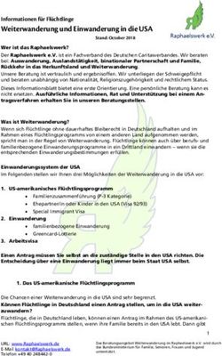 Weiterwanderung und Einwanderung in die USA - Informationen f&uuml;r Fl&uuml;chtlinge - Raphaelswerk