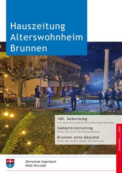Hauszeitung Alterswohnheim Brunnen - Gemeinde Ingenbohl