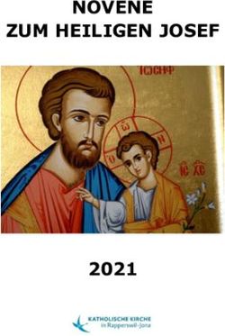 NOVENE ZUM HEILIGEN JOSEF 2021 - KRJ.ch