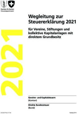 Wegleitung zur Steuererkl&auml;rung 2021 - f&uuml;r Vereine, Stiftungen und kollektive Kapitalanlagen mit direktem Grundbesitz - Kanton St. Gallen
