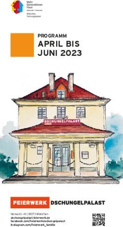 APRIL BIS JUNI 2023 PROGRAMM - Feierwerk
