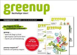 Das Magazin f&uuml;r einen - greenup Magazin