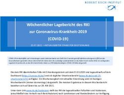 (COVID-19) W&ouml;chentlicher Lagebericht des RKI zur Coronavirus-Krankheit-2019