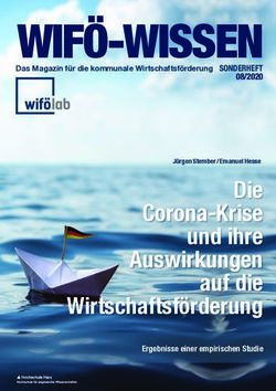 WIF&Ouml;-WISSEN - Die Corona-Krise und ihre Auswirkungen auf die Wirtschaftsf&ouml;rderung - HS Harz