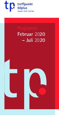Februar 2020 - Juli 2020 - Programm - Treffpunkt 50plus