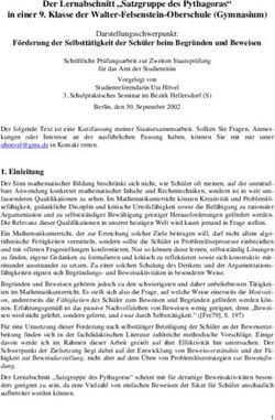 Der Lernabschnitt "Satzgruppe des Pythagoras" in einer 9. Klasse der Walter-Felsenstein-Oberschule (Gymnasium)