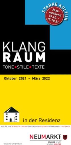 In der Residenz T&Ouml;NE STILE TEXTE - S - Oktober 2021 - M&auml;rz 2022 - Stadt Neumarkt