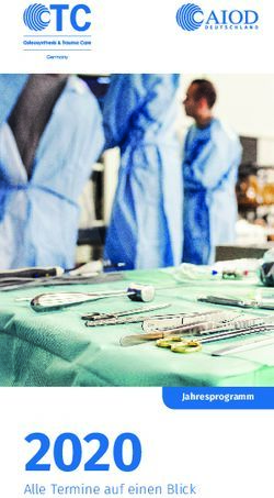 2020 Alle Termine auf einen Blick - OTC Germany