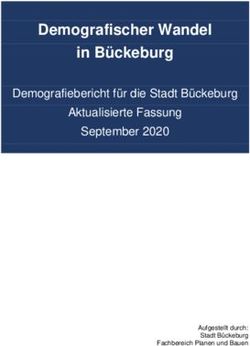 Demografischer Wandel in B&uuml;ckeburg - Demografiebericht f&uuml;r die Stadt B&uuml;ckeburg Aktualisierte Fassung September 2020