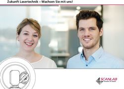 Zukunft Lasertechnik - Wachsen Sie mit uns! - SCANLAB GmbH